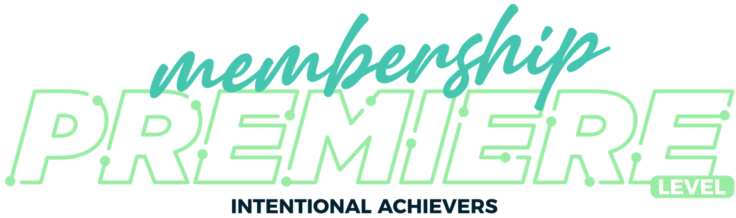 Intentional Achievers Premiere Membership Monthly Themes 2025/2026